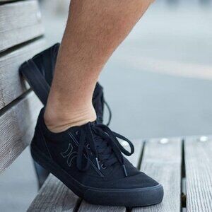 Hurley 9 Sneaker Men Arlo Canvas Lace-up Casual Shoes Classic Black Athleisure